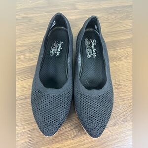 Skechers Women's Black Knit Loafers Size‎ 8.5